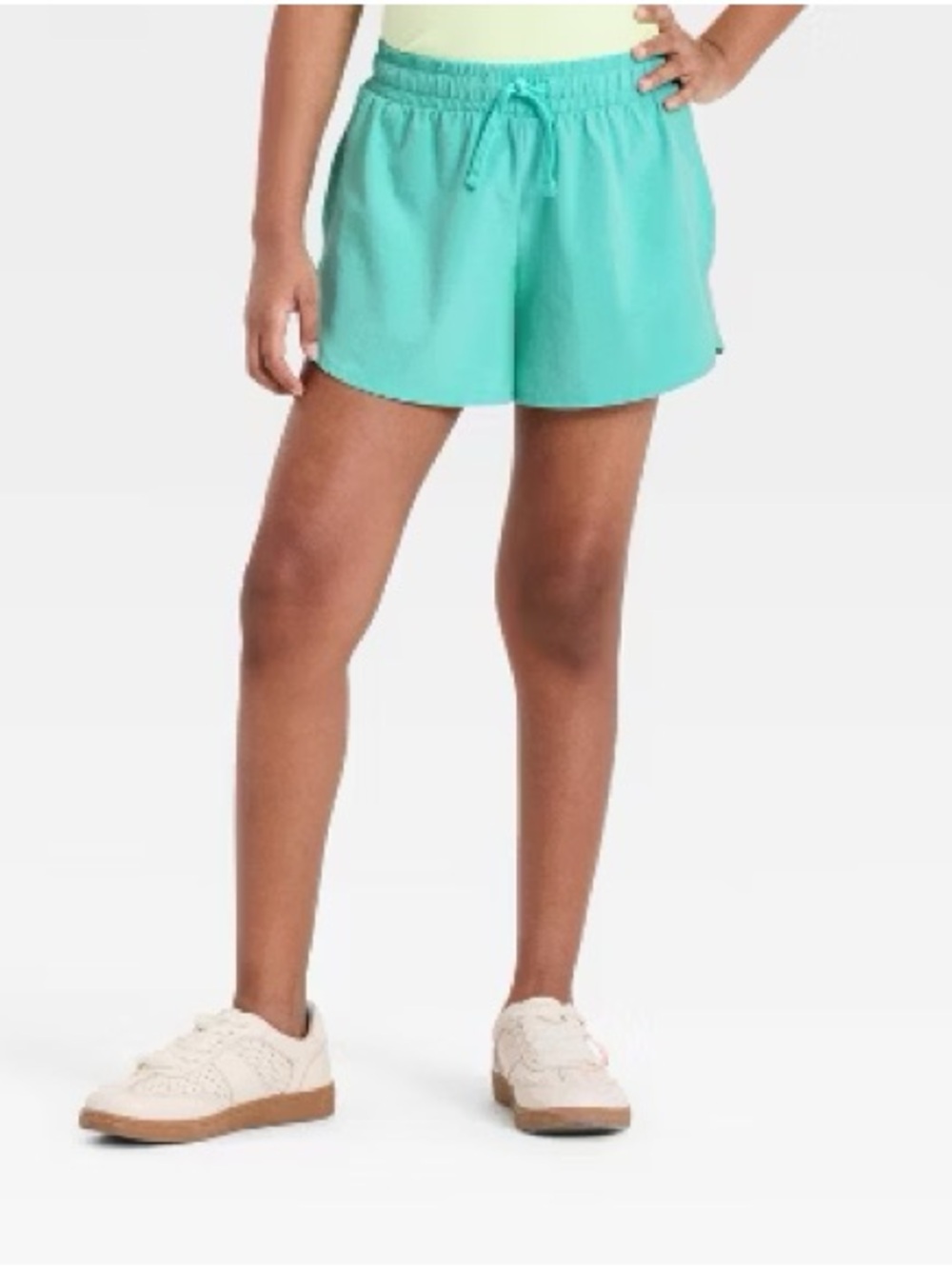 Target Girls' Teal Elastic-Waist Athletic Shorts